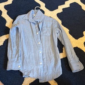 Janie and Jack Size 6 Blue Button Down